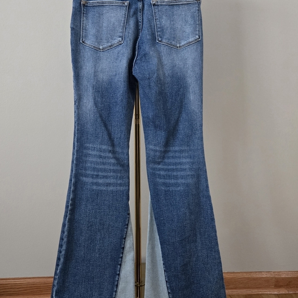 Judy Blue Flare Fit Inseam Panel High Rise Jeans Size 11/30. - Picture 5 of 15